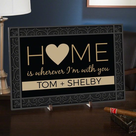A Gift for Newlyweds is a Cute Personalized Sign
