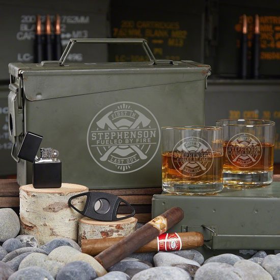 Ammo Can Whiskey Gifts for Firefighters