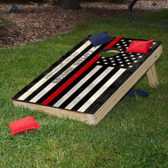 Personalized Cornhole Set of Gifts for Firefighters