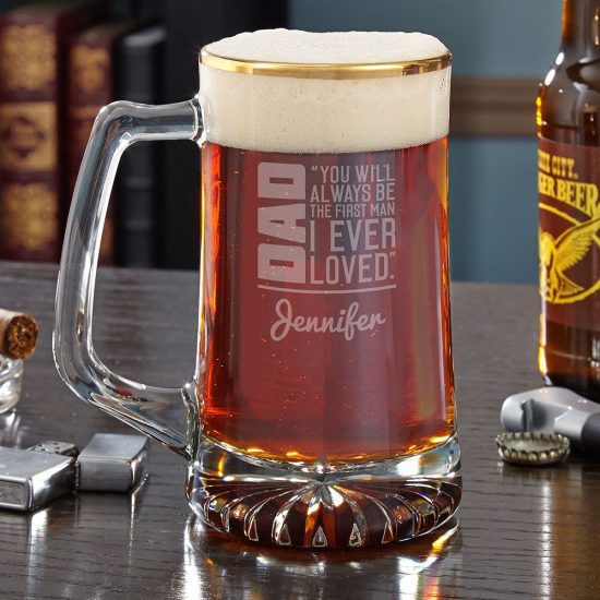 Personalized Dad Beer Mug From Daughter