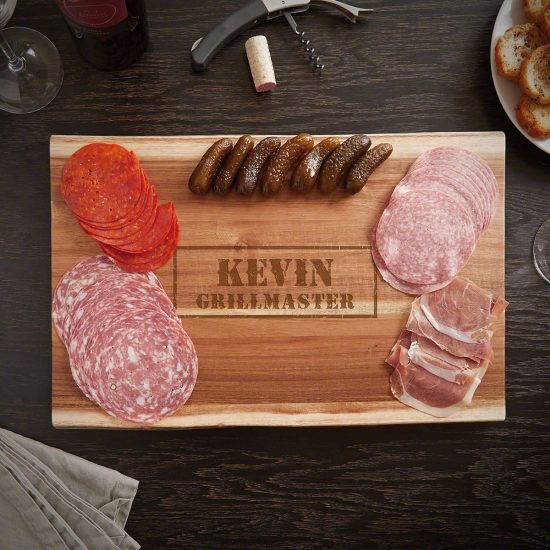 Custom Charcuterie Board Holiday Gift for Him