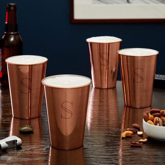 Copper Pint Glass Set