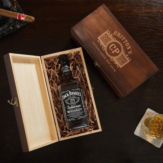 Wooden Liquor Bottle Gift Box