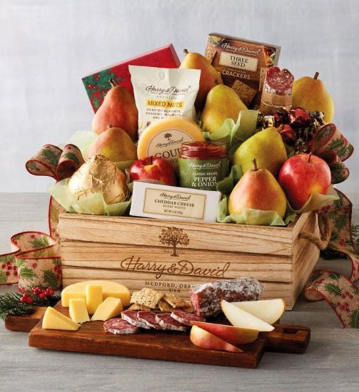 Christmas Crate with Meats and Cheeses