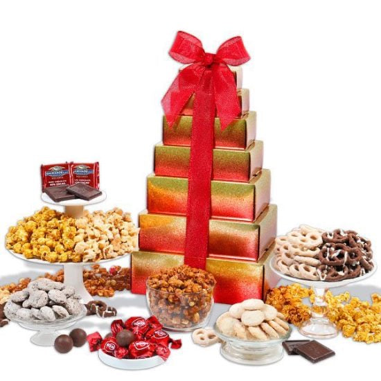 Sweet and Salty Holiday Gift Tower