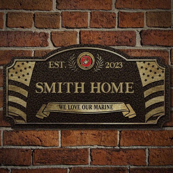 Custom Gifts for Veterans Wood Home Sign