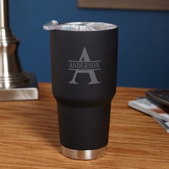 Personalized Black Tumbler