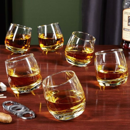 Roly Poly Whiskey Glasses, Set of 6