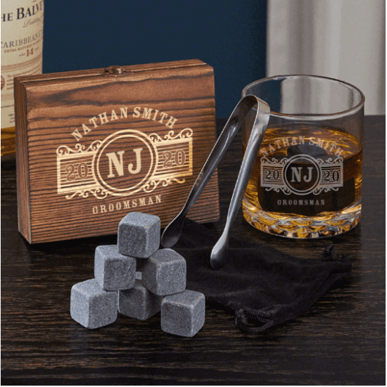 Custom Whiskey Set of Cheap Groomsmen Gifts
