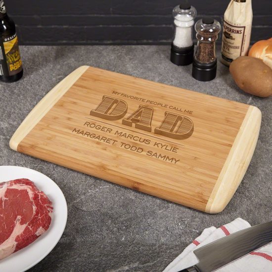 Personalized Bamboo Cutting Board for Father's Day