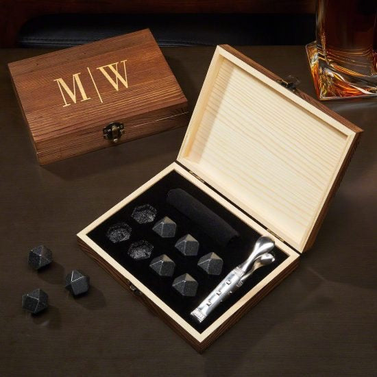 Diamond Whiskey Stones Set