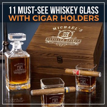 11 Must-See Whiskey Glass with Cigar Holders