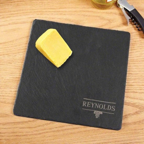 Engraved Slate Cheese Board is the Perfect Personalized Wedding Gift