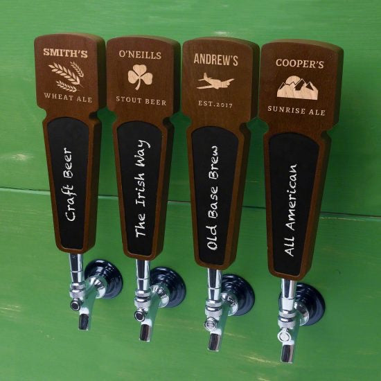 Personalized Beer Tap Handle with Chalkboard Area