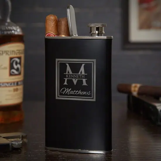 Cigar flask with two cigars inside