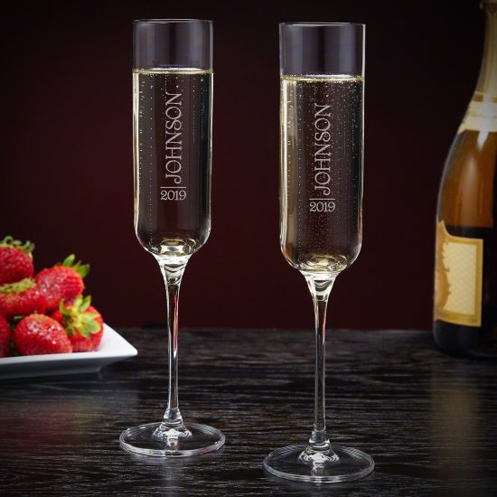 Personalized Champagne Glasses