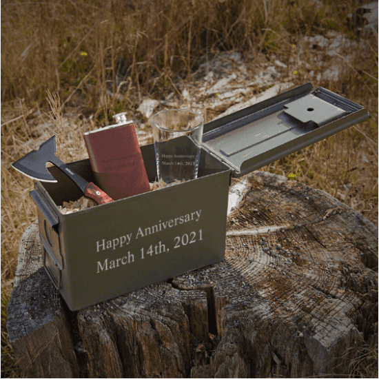 Personalized Ammo Can Beer Gift Set