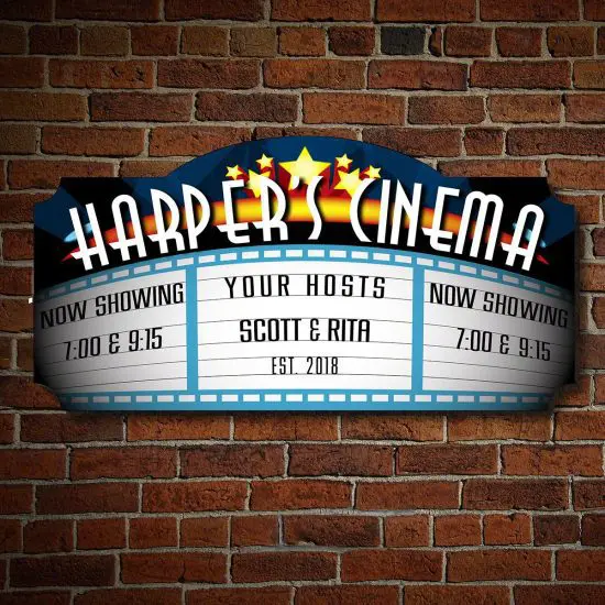 Custom Movie Theater Marquee Sign