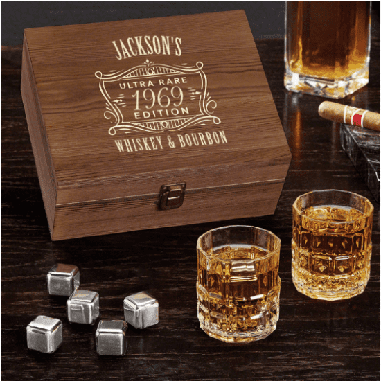 Custom Whiskey Glasses Box Set