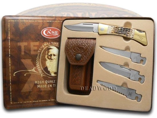 Pocket Knife Gift Set with Additional Blades