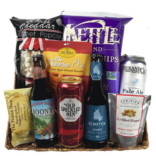 Beer and Snacks Gift Basket