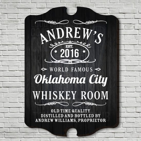 Personalized Whiskey Bar Sign Gifts for Your Brother