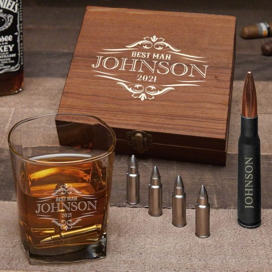 Bullet Whiskey Stone Set is a Birthday Gift for Him