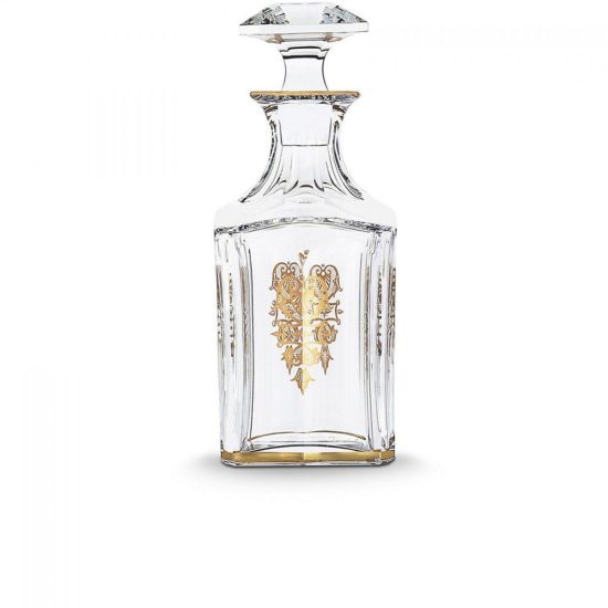Crystal Decanter with Gold