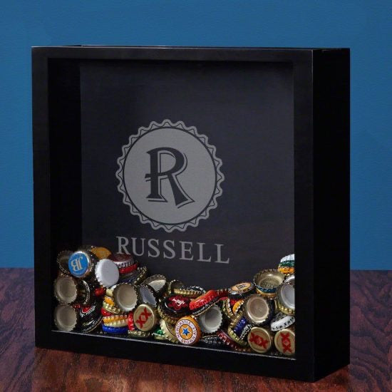 Beer Bottle Cap Shadow Box