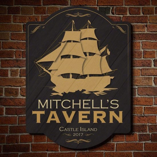 Personalized Shipyard Bar Sign