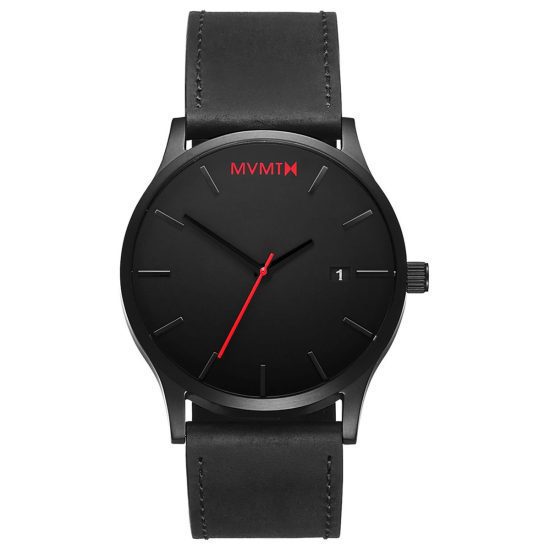 Black Leather Watch