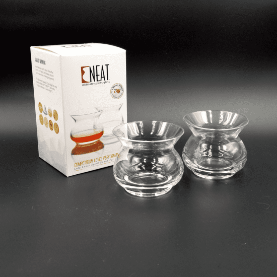 Set of Two Neat Glass Whiskey Tasters