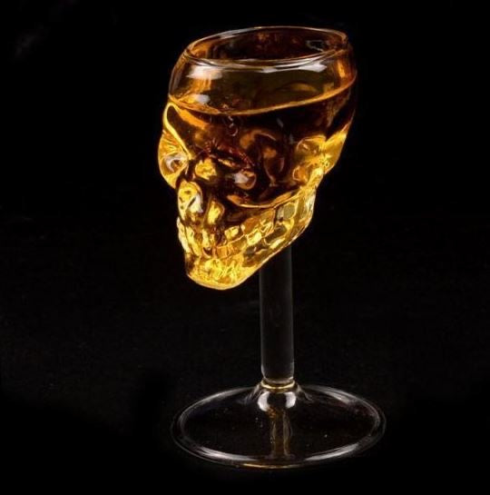 Skull Glass Goblet