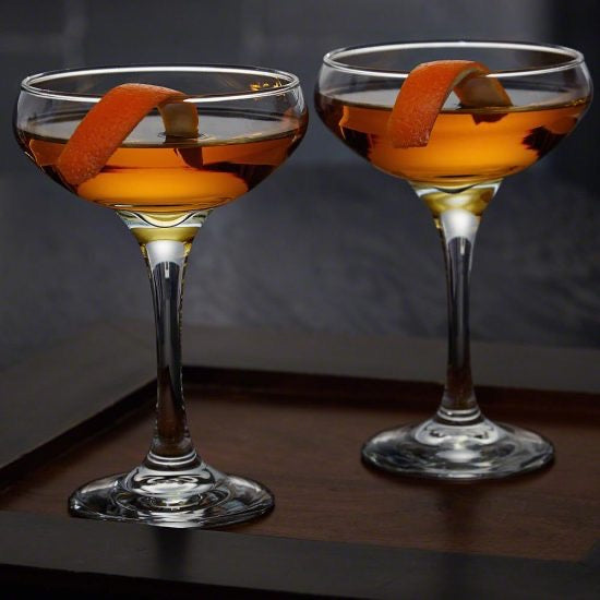 Two Coupe Glass Set as One of the Best Vodka Glasses