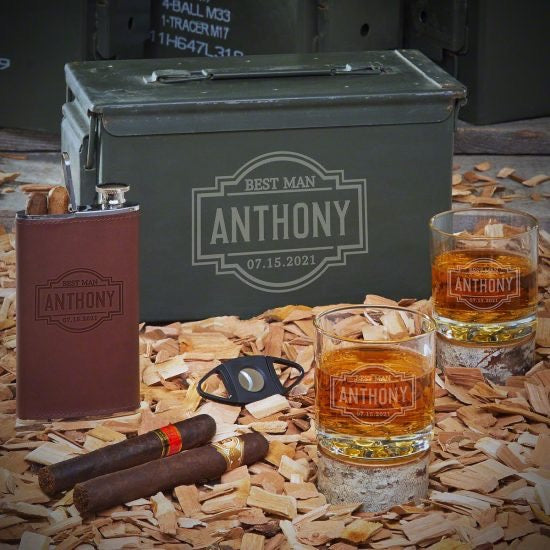 Custom Ammo Can Whiskey Christmas Gift Ideas for Boyfriend