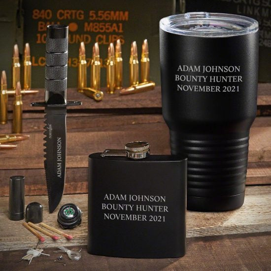 Personalized Tumbler and Flask Gift Set