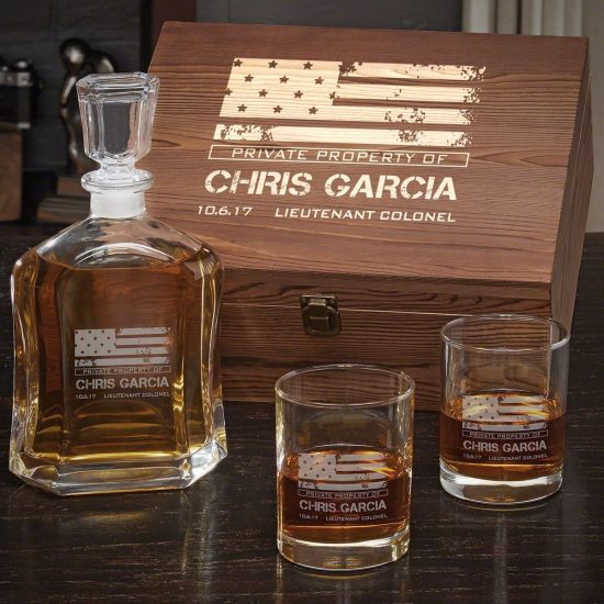 Patriotic Whiskey Decanter Set