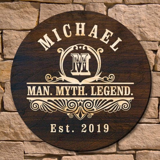 Personalized Wooden Sign Christmas Gift Idea for Him