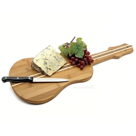 Bamboo Guitar Cheese Boards