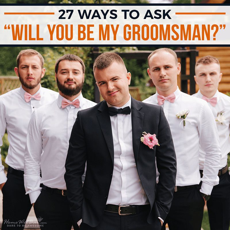 Personalised 'Will you be my Groomsman?' wedding card