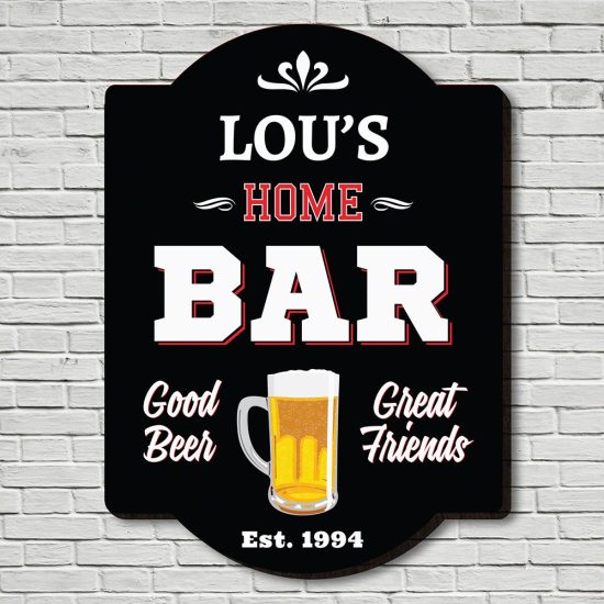 Custom Wood Bar Sign is an Inexpensive Gift for Men