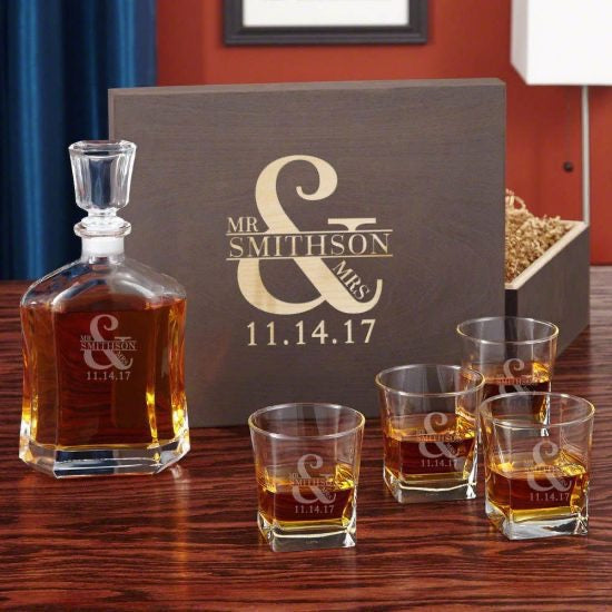 Personalized Whiskey Decanter Gift Box