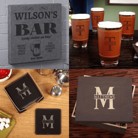 Personalized Home Bar Beer Set