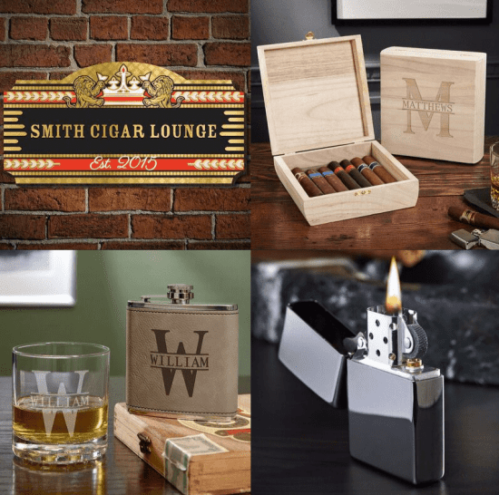 Personalized Cigar Lounge Kit