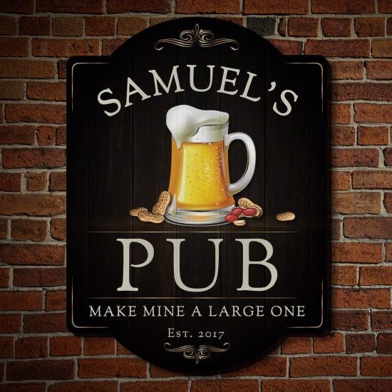 Personalized Beer Pub Sign