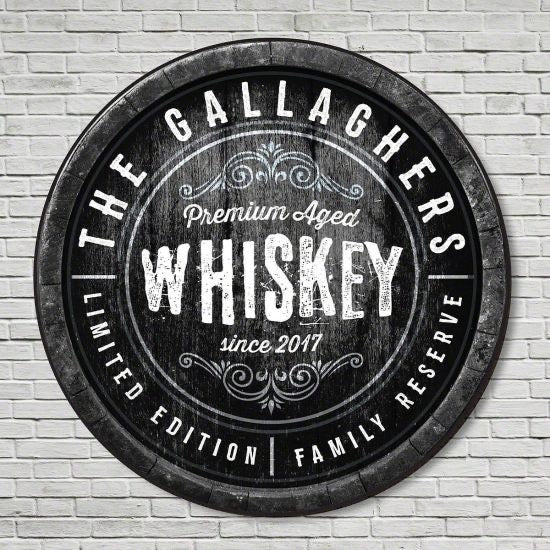 Family Reserve Whiskey Sign Cool Gift for Guys