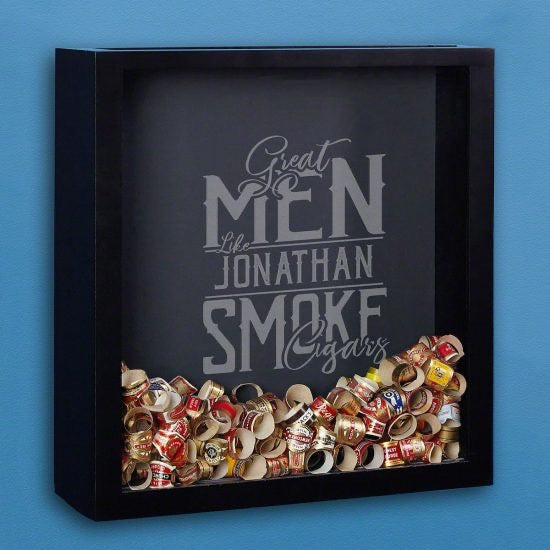 Engraved Shadow Box Meaningful Gift for Him