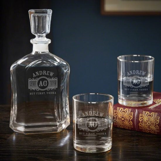 Personalized Vodka Decanter Set