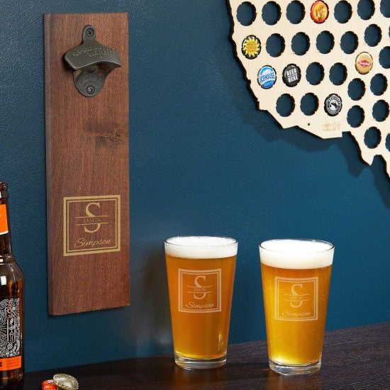 Wall Mounted Bottle Opener Set