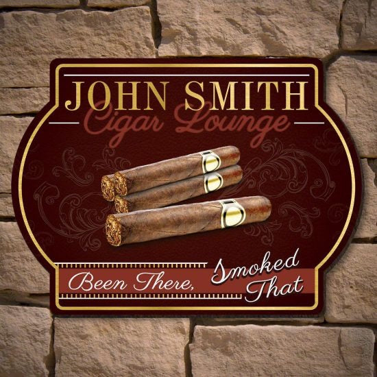 Funny Cigar Lounge Sign